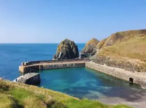 Mullion harbour in the sunshine