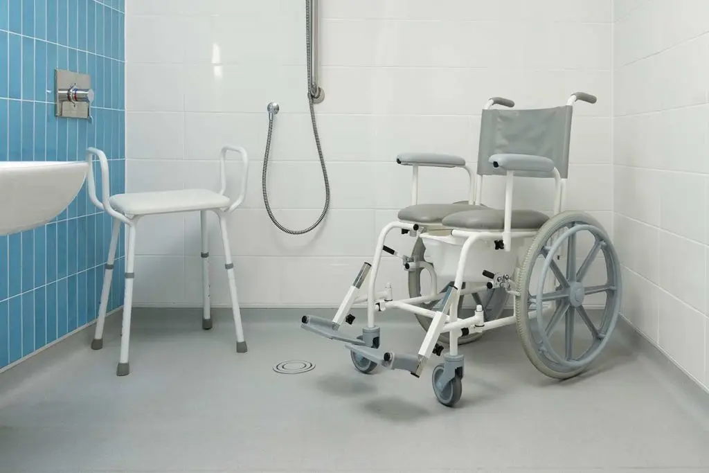 Shower commode chair
