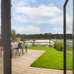 Clare Milne House - view from the holiday home to Trevassack LAke