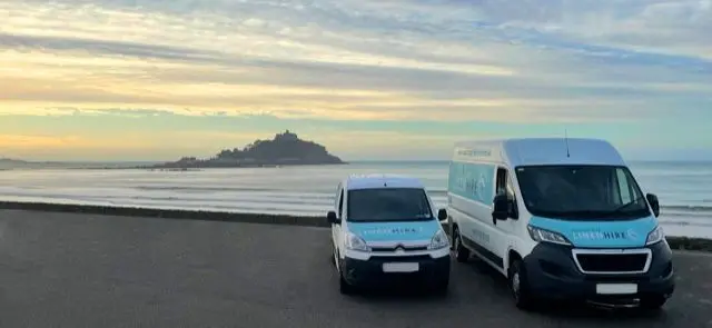 Mount's Bay Linen Hire vehicles