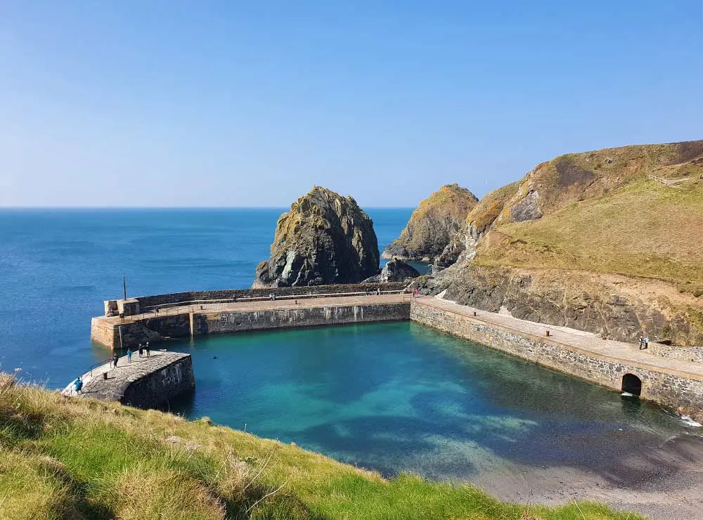 Mullion harbour in the sunshine