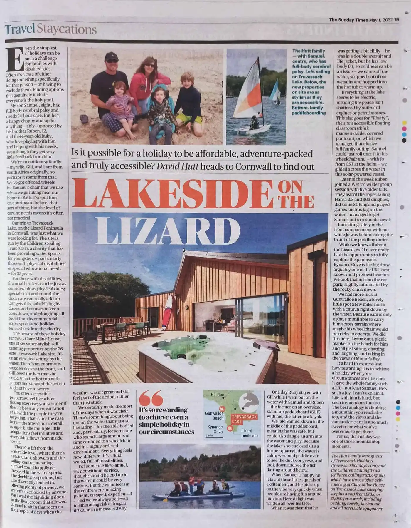 sunday times travel review of trevassack holidays