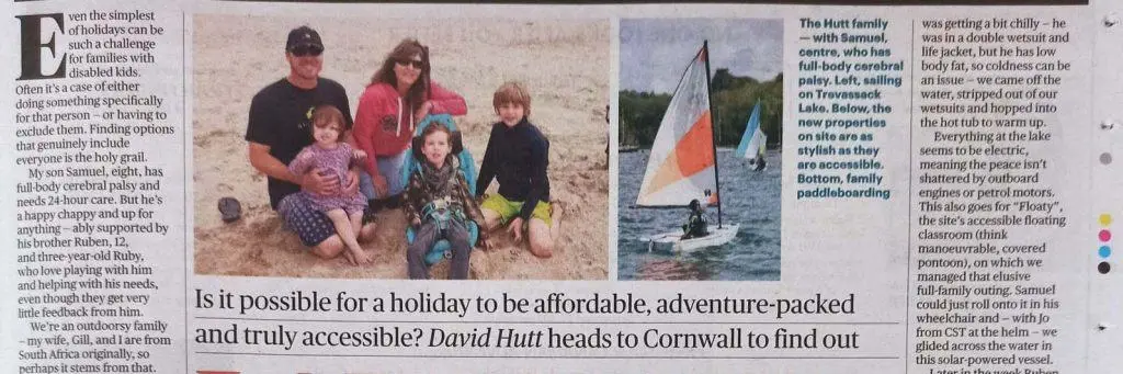 sunday times travel review trevassack holidays - header