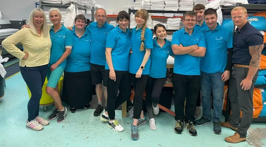 The team from Mount's Bay Linen Hire